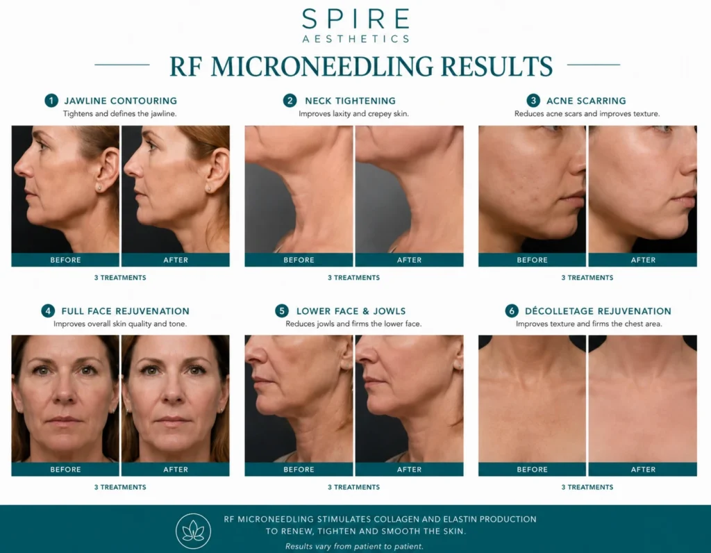 RF Microneedling Skin tightening Iver results